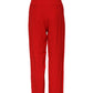 Dolce & Gabbana Red Viscose High Waist Tapered Pants