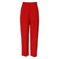 Dolce & Gabbana Red Viscose High Waist Tapered Pants