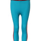 Dolce & Gabbana Blue Nylon Slim Fit Cropped Leggings Pants