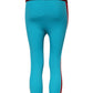 Dolce & Gabbana Blue Nylon Slim Fit Cropped Leggings Pants