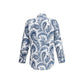 Etro Blue Cotton Pattern Shirt