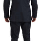 Romeo Gigli Elegant Blue Two-Piece Suit