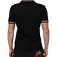 Dolce & Gabbana Black DG Silk Vneck Collared Men Polo T-shirt