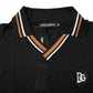 Dolce & Gabbana Black DG Silk Vneck Collared Men Polo T-shirt