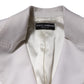 Dolce & Gabbana White Wool Single Breasted Women Coat Jacket