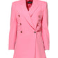 Dolce & Gabbana Pink Double Breasted Women Coat Jacket