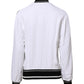 Dolce & Gabbana White Viscose Logo Women Full Zip Jacket