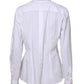 Dolce & Gabbana White Cotton Long Sleeves Collared Shirt Top