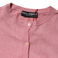 Dolce & Gabbana Pink Silk Cropped Crew Neck Cardigan Sweater