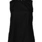 Boutique Moschino Black Cotton Sleeveless Women Tank T-shirt