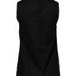 Boutique Moschino Black Cotton Sleeveless Women Tank T-shirt