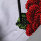 Dolce & Gabbana White Rose Embroidery Collared Shirt Top