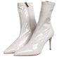 Elisabetta Franchi White Stiletto Heels Mid Calf Boots Shoes