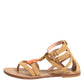 Alberta Ferretti Brown Flip Flops Zipper Ankle Strap Shoes