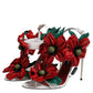 Dolce & Gabbana White Leather Floral Detailing Sandals Shoes