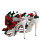 Dolce & Gabbana White Leather Floral Detailing Sandals Shoes