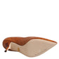 Dolce & Gabbana Brown Leather Stiletto Heel Pumps Shoes
