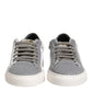 HIDE & JACK Gray Suede Low Top Lace Up Sneakers Shoes