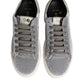 HIDE & JACK Gray Suede Low Top Lace Up Sneakers Shoes