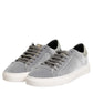 HIDE & JACK Gray Suede Low Top Lace Up Sneakers Shoes