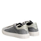 HIDE & JACK Gray Suede Low Top Lace Up Sneakers Shoes