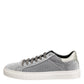 HIDE & JACK Gray Suede Low Top Lace Up Sneakers Shoes