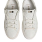 HIDE & JACK White Leather Low Top Lace Up Sneakers Shoes