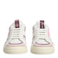 Dolce & Gabbana White Leather DG Logo Low Top Sneakers Shoes
