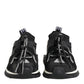 Dolce & Gabbana Black White Logo Sorrento Sneakers Shoes
