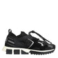 Dolce & Gabbana Black White Logo Sorrento Sneakers Shoes