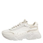 Dolce & Gabbana White DAYMASTER Calf Leather Sneakers Shoes