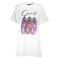 Cavalli Class White Cotton Dress