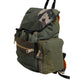 Dolce & Gabbana Military Green Patchwork Rucksack Backpack Bag
