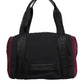 Dolce & Gabbana Black Maroon Hand Shoulder Duffel Travel Bag