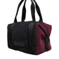 Dolce & Gabbana Black Maroon Hand Shoulder Duffel Travel Bag