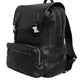 Dolce & Gabbana Black Palermo Backpack Hammered Calfskin Leather Bag