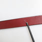 Dolce & Gabbana Maroon Classic Leather Metal Logo Buckle Belt