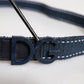 Dolce & Gabbana Blue White Cotton DG Logo Metal Buckle Belt