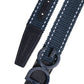 Dolce & Gabbana Blue White Cotton DG Logo Metal Buckle Belt