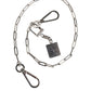 Dolce & Gabbana Silver Tone Metal Chain DG Charm Belt Keychain