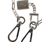 Dolce & Gabbana Silver Tone Metal Chain DG Charm Belt Keychain