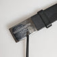 Dolce & Gabbana Black Leather Classic Metal Logo Buckle Belt