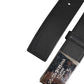Dolce & Gabbana Black Leather Classic Metal Logo Buckle Belt