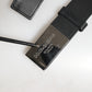 Dolce & Gabbana Black Leather Classic Metal Logo Buckle Belt