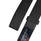 Dolce & Gabbana Black Leather Metal Logo Buckle Belt