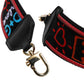 Dolce & Gabbana Black Cotton Printed Women Bag Accessory Shoulder Strap