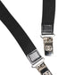 Dolce & Gabbana Black Leather Logo Wide Waist Belt Suspender