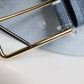 Dolce & Gabbana Two Tone Blue Denim Gold Metal Buckle Belt