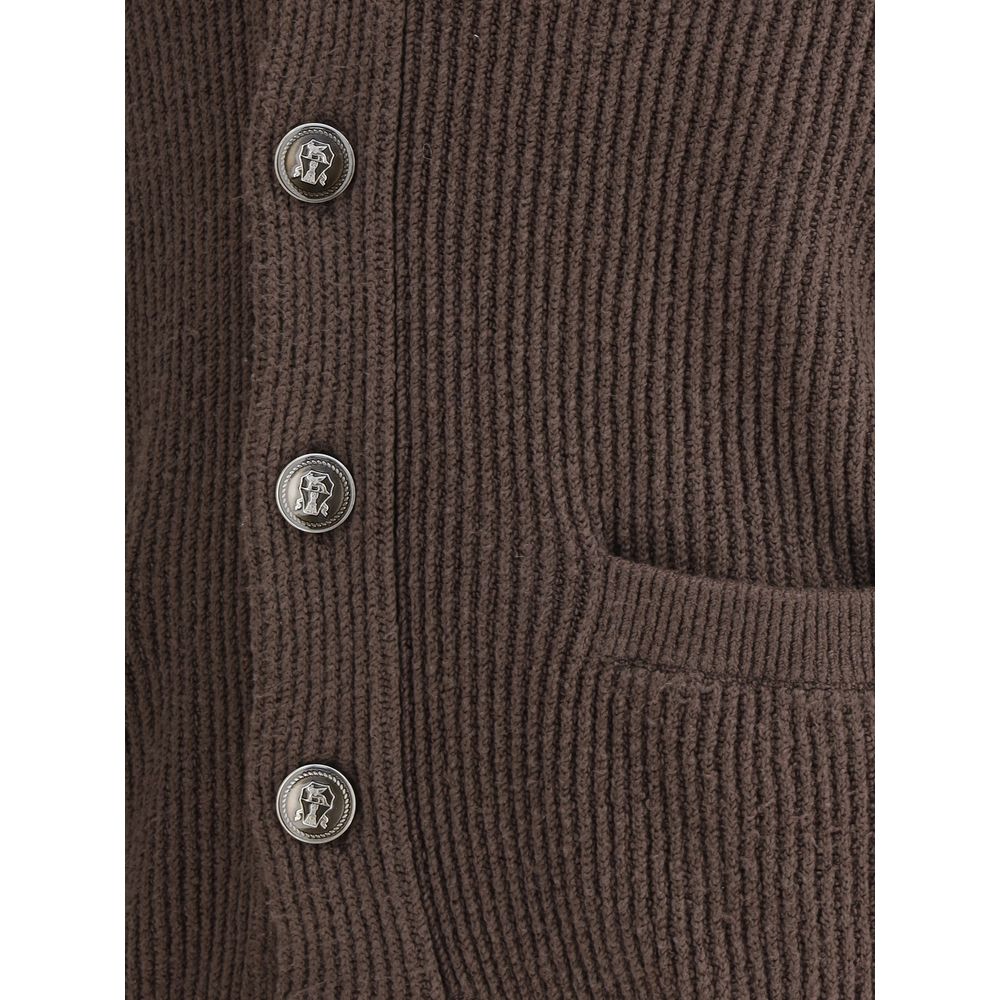 Brunello Cucinelli Ribbed Cardigan Mens Cardigan Mens Sweater