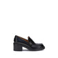 Tod's Black Calf Leather Bos Taurus Platform Loafers